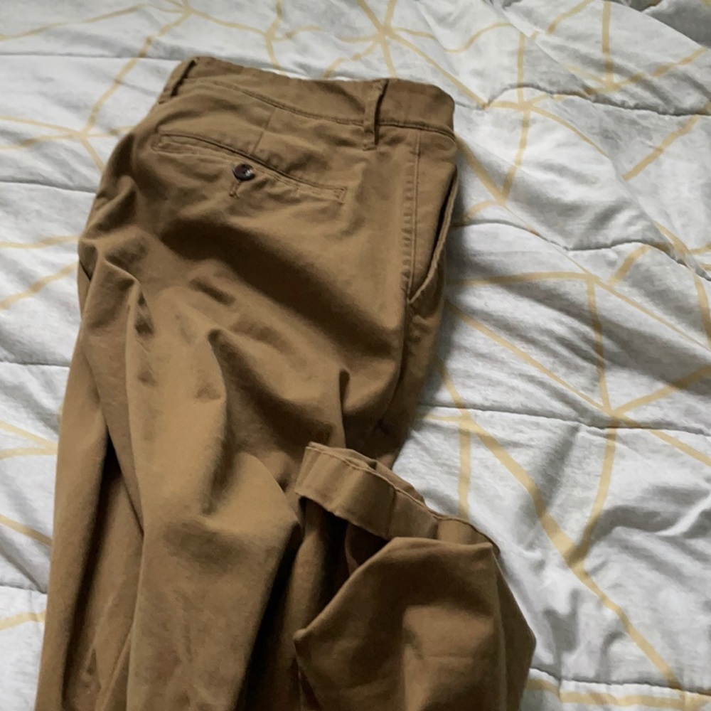 Tan Goodfellow pants.